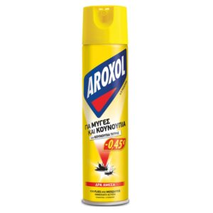 AROXOL SPRAY ΓΙΑ ΜΥΓΕΣ ΚΑΙ ΚΟΥΝΟΥΠΙΑ 300ML *