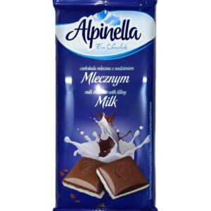 ALPINELLA ΣΟΚΟΛΑΤΑ 100gr ΓΑΛΑΚΤΟΣ ΜΕ ΓΕΜΙΣΗ ΚΡΕΜΑ *