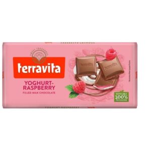TERRAVITA ΣΟΚΟΛΑΤΑ 100GR YOGHURT-RASBERRY *