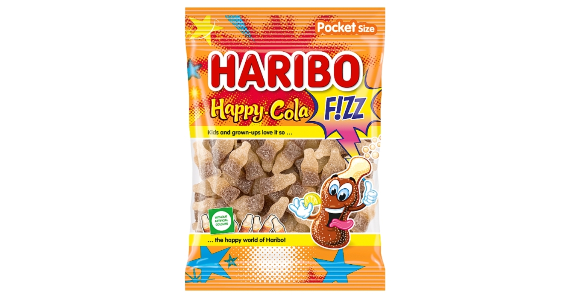 5996379000770.jpg HARIBO ZAXΑΡΩΤΑ 80GR FIZZ COLA * - Image 1
