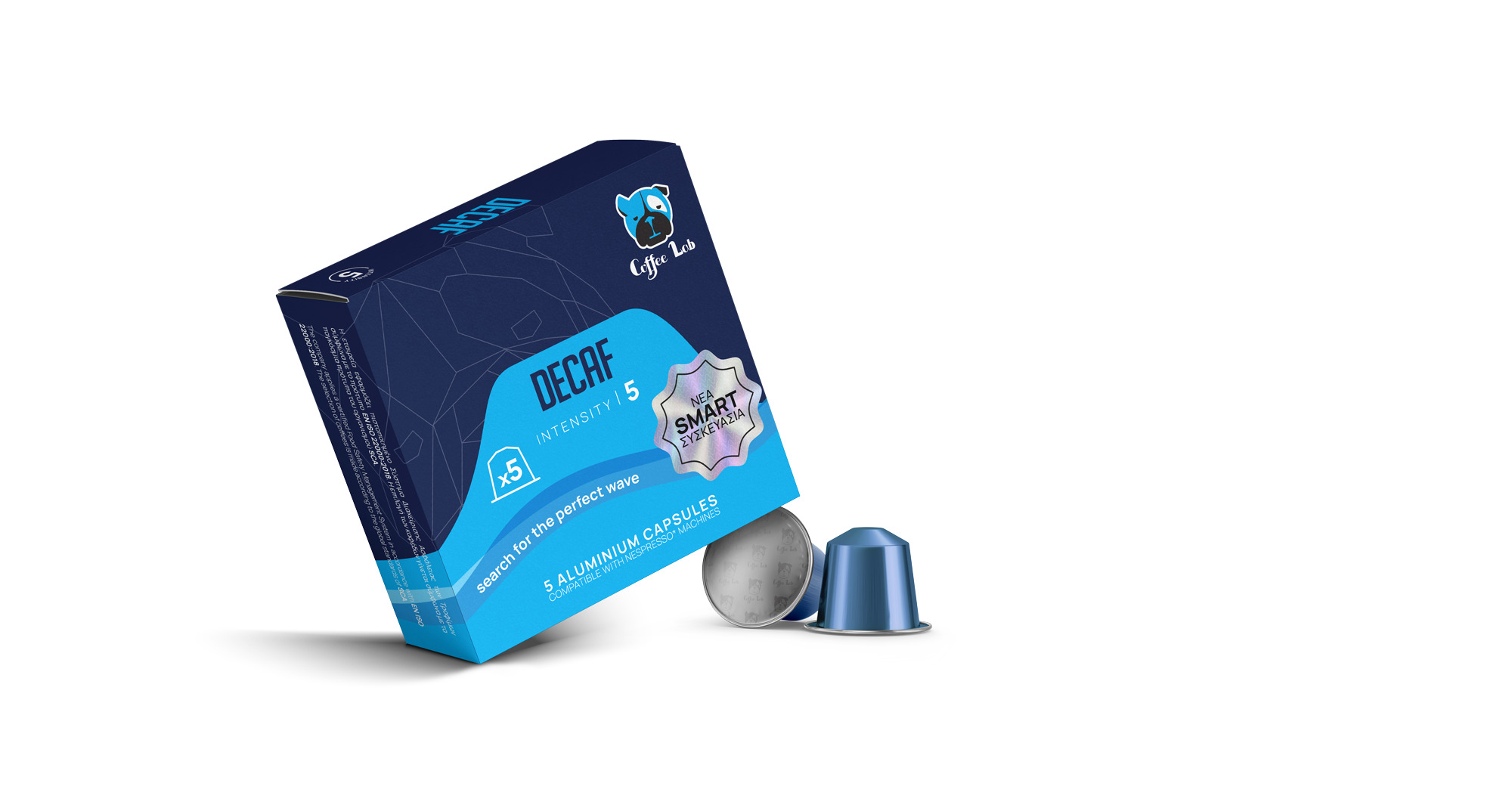 CL_CAPSULES_5PCS_BOX_DECAF1 COFFEE LAB ΚΑΨΟΥΛΕΣ ΚΑΦΕ 5TEM INTENSITY 5 DECAF * - Image 1