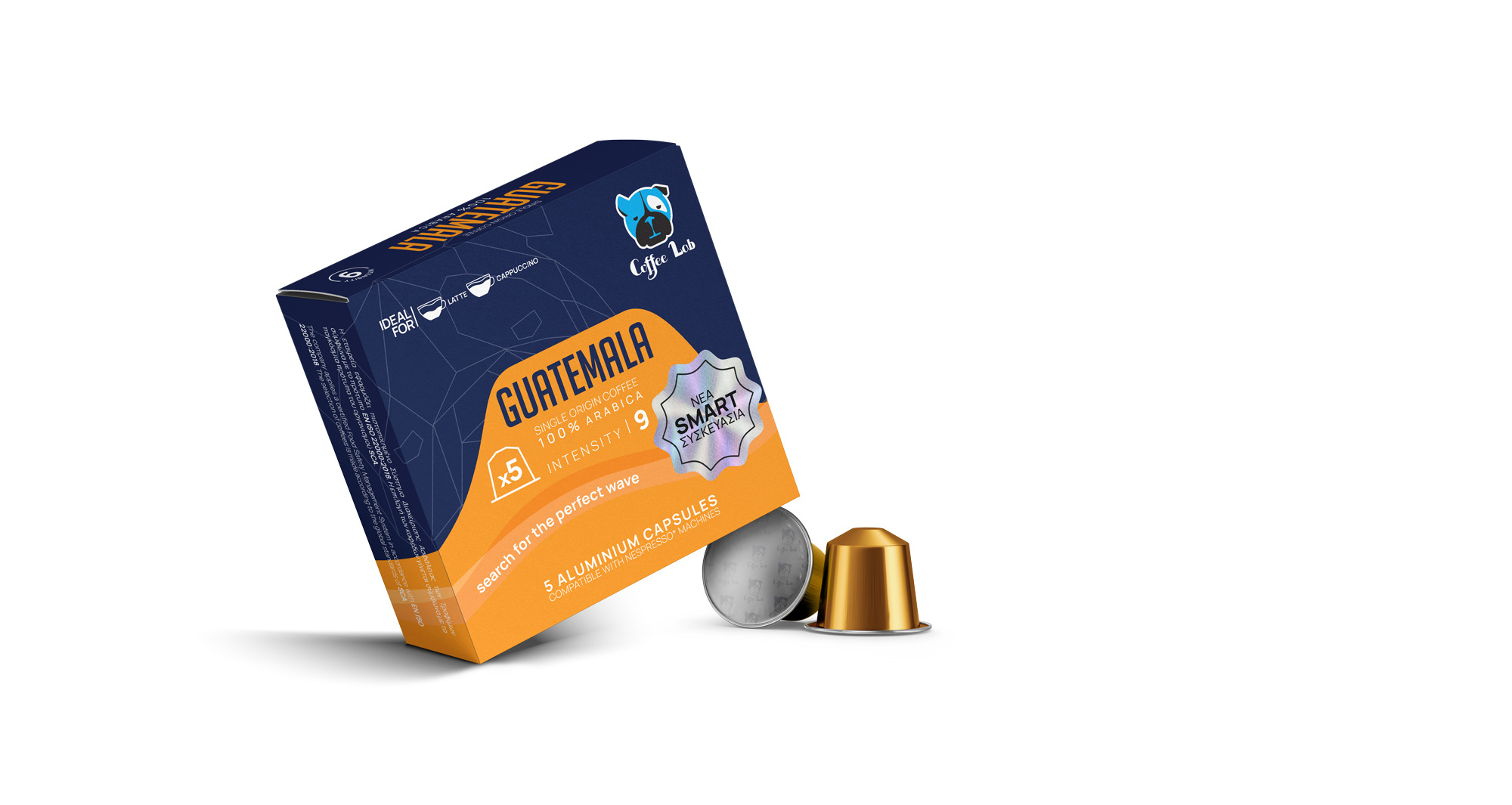 CL_CAPSULES_5PCS_BOX_GUATEMALA1 COFFEE LAB ΚΑΨΟΥΛΕΣ ΚΑΦΕ 5TEM INTENSITY 9 GUATEMALA * - Image 1