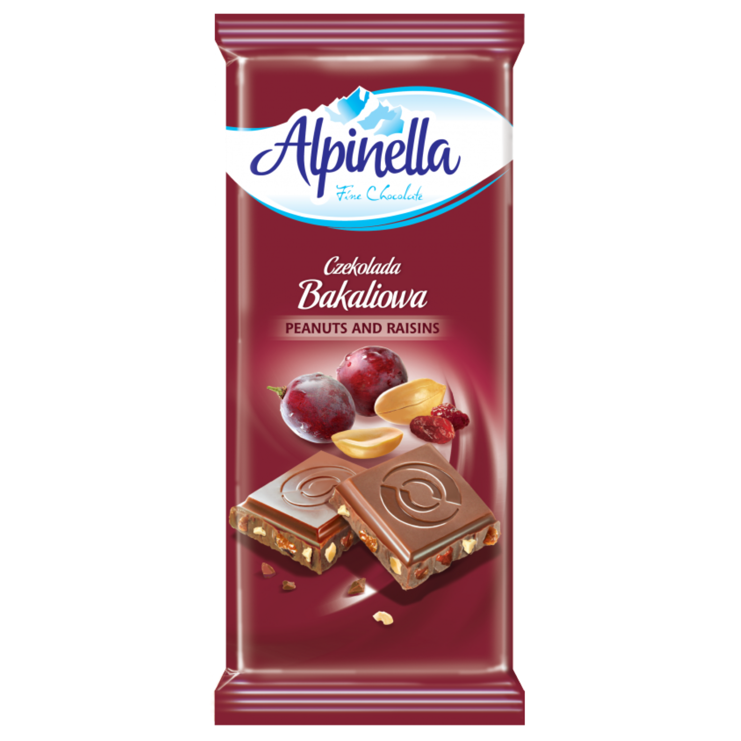 cz-17-111 ALPINELLA ΣΟΚΟΛΑΤΑ 90gr ΓΑΛΑΚΤΟΣ ΜΕ ΦΥΣΤΙΚΙ ΚΑΙ ΣΤΑΦΙΔΑ * - Image 1