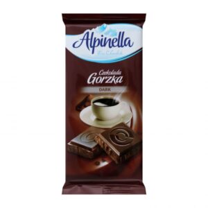 ALPINELLA ΣΟΚΟΛΑΤΑ 100gr ΜΑΥΡΗ ΜΕ ΓΕΜΙΣΗ ΚΑΚΑΟ *