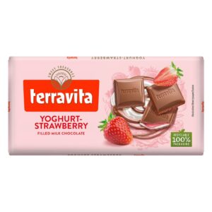 TERRAVITA ΣΟΚΟΛΑΤΑ 100GR YOGHURT-STRAWBERRY *