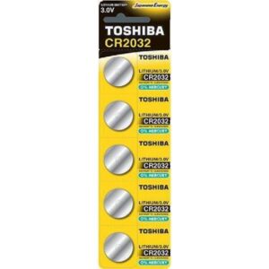 TOSHIBA ΜΠΑΤΑΡΙΑ ΛΙΘΙΟΥ ΣΤΡΟΓΓΥΛΗ 5ΑΔΑ CR2032 / 3.0V *