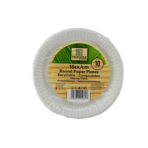 TESSERA ΧΑΡΤΙΝΑ ΠΙΑΤΑ 10τεμ 18cm *