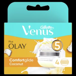 Gillette Venus ComfortGlide Coconut Scent Ανταλλακτικές Κεφαλές Γυναικείας Ξυριστικής Μηχανής με Olay, 4τεμ