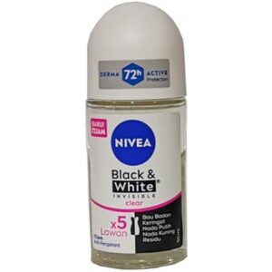 NIVEA BLACK & WHITE INVISIBLE Clear 5 in 1 Γυναικείο Αποσμητικό Roll-on 50ml