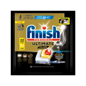 Finish Ultimate plus all in 1 απορρυπαντικό πλυντηρίου πιάτων σε κάψουλες lemon 22τεμ