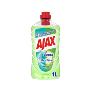 Ajax Boost υγρό καθαριστικό πατώματος ξίδι & μήλο 1lt