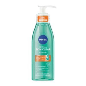 Nivea Derma Skin Clear Wash Gel Καθαρισμού Προσώπου Κατά Των Πόρων 150ml