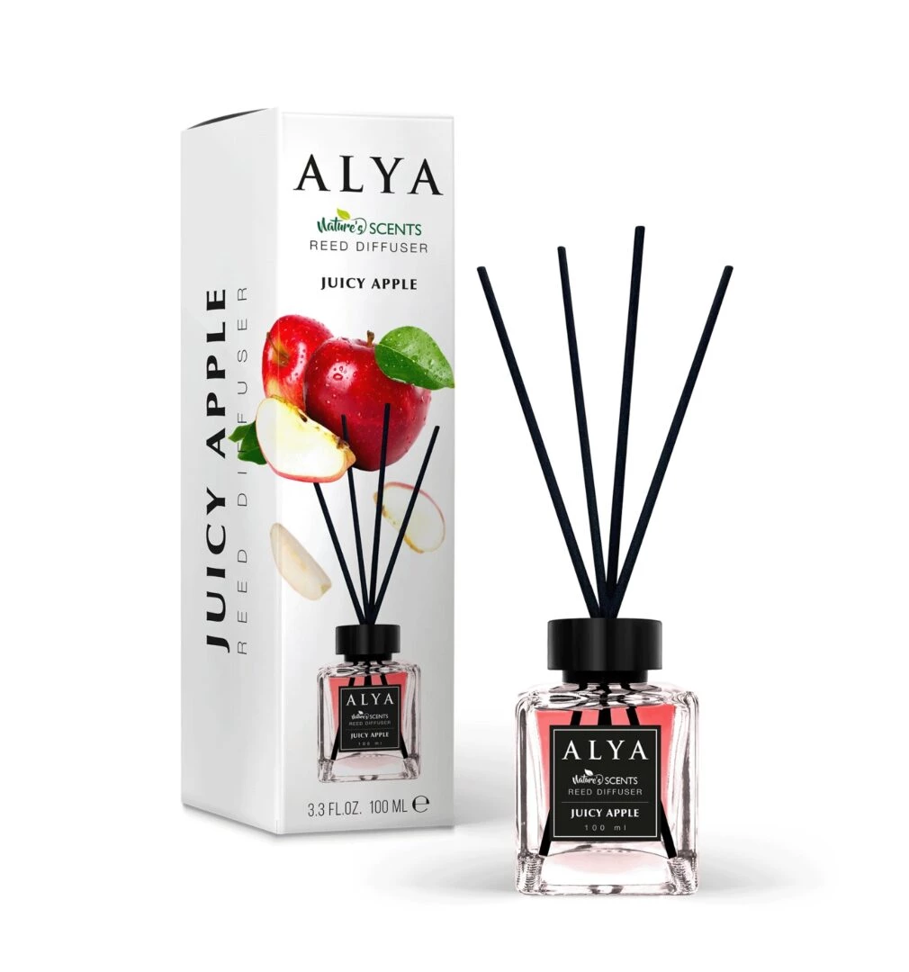 juicy-apple-2 ALYA NATURE'S SCENTS ΑΡΩΜΑΤΙΚΟ ΧΩΡΟΥ ΜΕ ΣΤΙΚ 100ML JUICY APPLE - Image 1