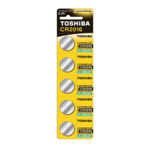 Μπαταρία Λιθίου TOSHIBA CR2016 3V 5 τεμ.
