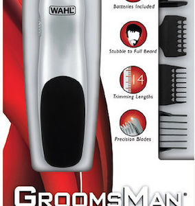 Wahl Professional GroomsMan 9906-2017 Επαναφορτιζόμενη Κουρευτική Μηχανή Ασημί
