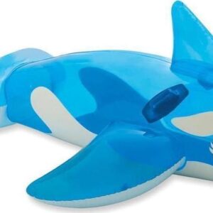 Intex RideOn Whale Παιδικό Φουσκωτό Ride On Θαλάσσης με Χειρολαβές Γαλάζιο 152x114cm