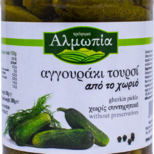 Αλμωπία Αγγουράκια Τουρσί Αγγουράκια 690gr