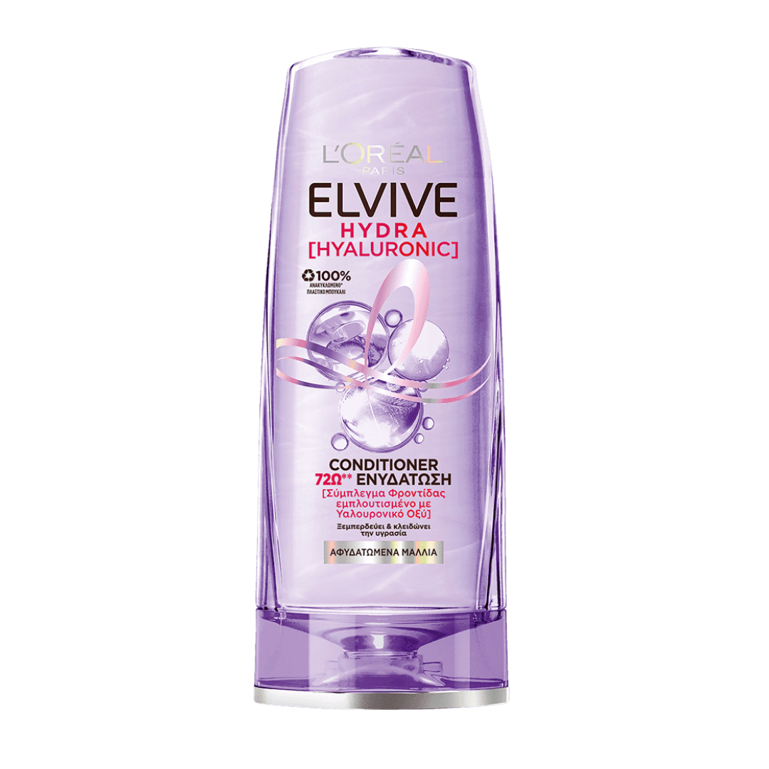 20220121105645_l_oreal_hydra_hyaluronic_conditioner_300ml L'Oreal Paris Hydra Hyaluronic Conditioner Ενυδάτωσης για Όλους τους Τύπους Μαλλιών 300ml - Image 1