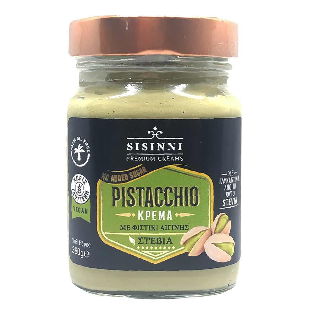 Sisinni Vegan Κρέμα Φυστικιού Premium Cream με Φιστίκι Αιγίνης 380gr - Image 1