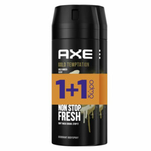 Axe Gold Temptation Gold Amber Non Stop Fresh Αποσμητικό 48h σε Spray 2x150ml