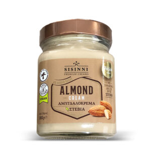 Sisinni Vegan Αμυγδαλοβούτυρο Sisinni Premium Creams με Στέβια 380gr
