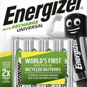 Energizer Universal Επαναφορτιζόμενες Μπαταρίες AA Ni-MH 1350mAh 1.2V 4τμχ