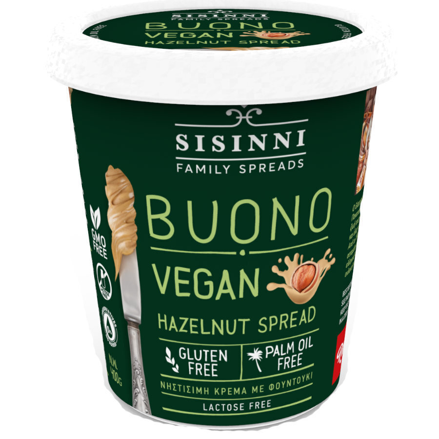Sisinni Vegan Πραλίνα Sisinni με Φουντούκι Buono Vegan 400gr - Image 1