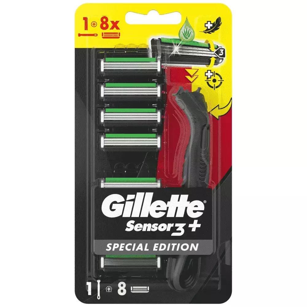 20250324154905_gillette_gillette_sensor_3_doro_8_antallaktika_lavi Gillette Ξυραφάκι με Ανταλλακτικές Κεφαλές 3 Λεπίδων & Λιπαντική Ταινία 8τμχ - Image 1