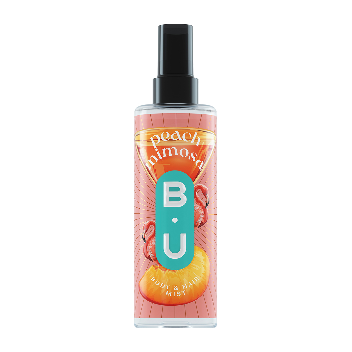 5201314201861_P_1 B.U. Peach Mimosa Body & Hair Mist Αρωματικό Σπρει για Μαλλιά και Σώμα 200ml - Image 1
