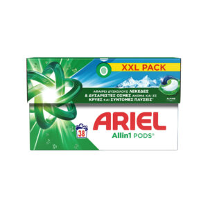 Ariel All In 1 Pods απορρυπαντικό πλυντηρίου ρούχων σε κάψουλες alpine 725,8 γρ 38μεζ