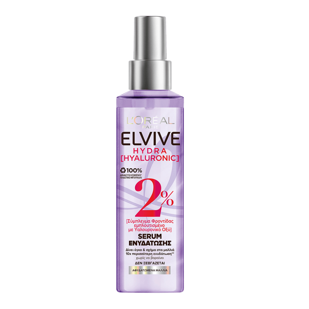 20220216113435_l_oreal_elvive_hydra_hyaluronic_serum_150ml L'Oreal Paris Elvive Hydra Hyaluronic Serum Μαλλιών για Αναδόμηση 150ml - Image 1