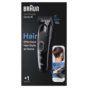 Braun Series 5 Επαναφορτιζόμενη Κουρευτική Μηχανή Μαύρη