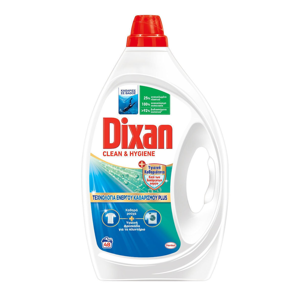 20231013132918_88d3cb0a Dixan Gel Υγρό Απορρυπαντικό Ρούχων 2.16lt (48 Μεζούρες) - Image 1