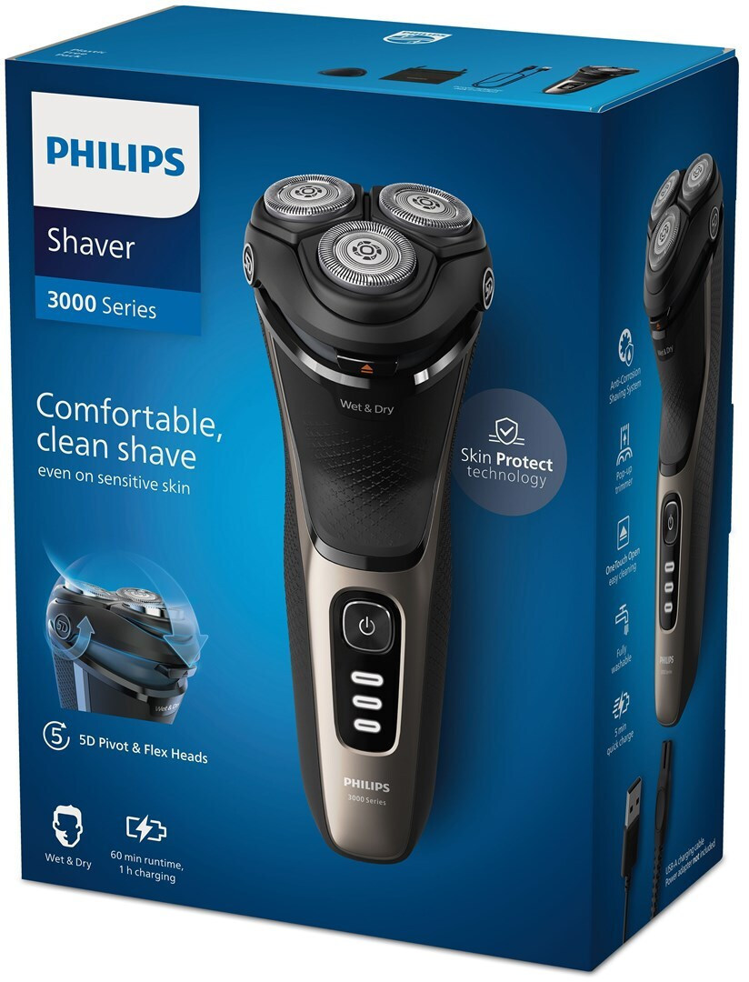 20231129142442_fdc9d8d9 Philips Series 3000 Περιστρεφόμενη Ξυριστική Μηχανή Προσώπου Επαναφορτιζόμενη - Image 1