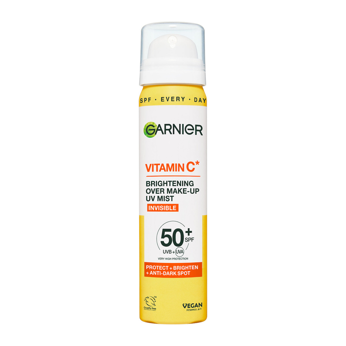 Garnier Vitamin C Brightening Over Make-Up Αντηλιακό Mist Προσώπου SPF50+ 75ml - Image 1