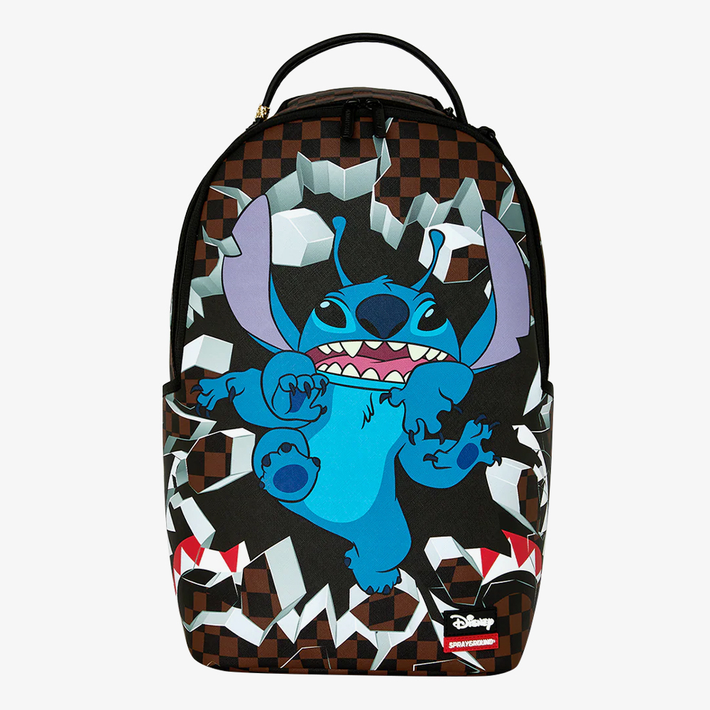 20260713142758_sprayground_disney_stitch_breakout_scholiki_tsanta_platis_b9174_2026 Sprayground Disney Stitch Breakout Σχολική Τσάντα Πλάτης Γυμνασίου - Λυκείου Καφέ 29 x 15 x 45.7εκ - Image 1