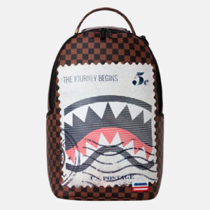 Sprayground Σχολική Τσάντα Πλάτης Γυμνασίου - Λυκείου USPS SHARK STAMP DLXSV 29 x 15 x 46εκ