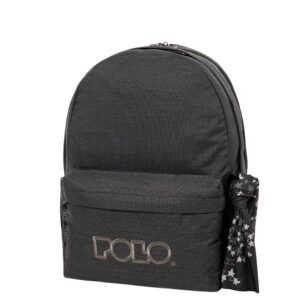 Polo Original Double Scarf Σχολική Τσάντα Πλάτης Γυμνασίου - Λυκείου Night Blue 27lt 30 x 24 x 42εκ 2025