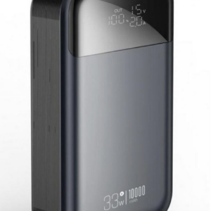 XO PR232GR Power Bank 10000mAh 22.5W με Θύρα USB-A και Θύρα USB-C Power Delivery / Quick Charge / PPS Μαύρο